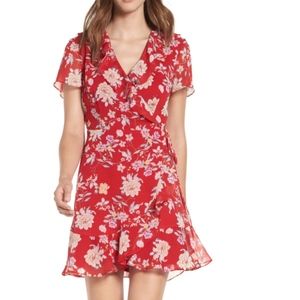 Colie Floral Ruffle Wrap Dress NEW no tags